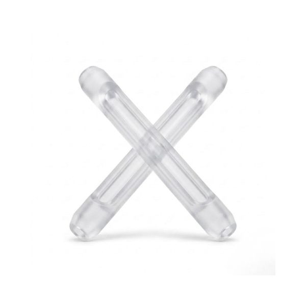 Clear White silicone ear tubes for glasses comfort and grip — oFashion