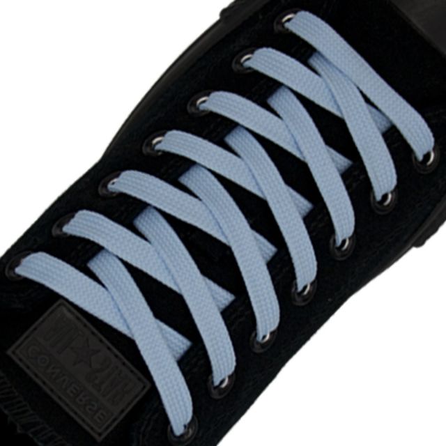 Polyester Shoelace Flat - Sky Blue Length 80cm Width 1cm
