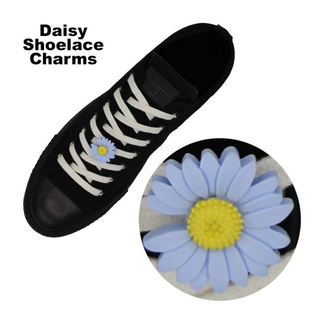 Blue Daisy Shoelace Charm