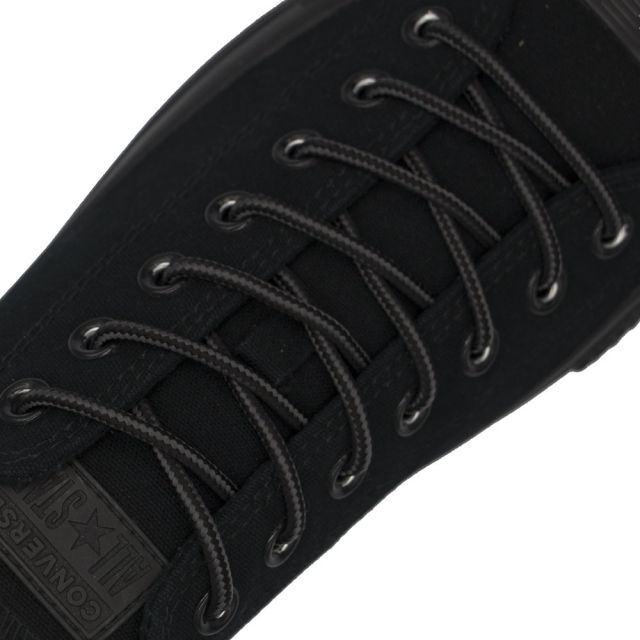 Diameter: Ø5mm | Grey Black Two Tone | Length: 80cm | Bootlace Shoelace