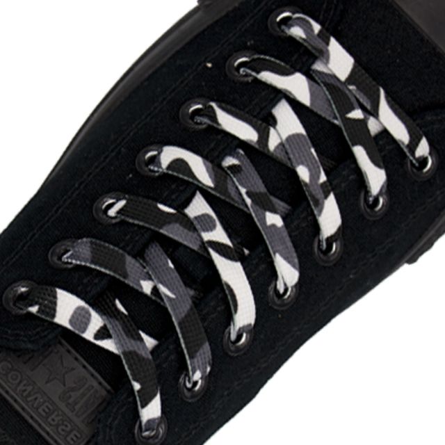 Black Camouflage Shoelace
