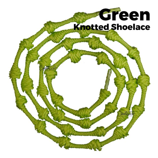 oFashion Knotted No Tie Shoelaces - Green Main