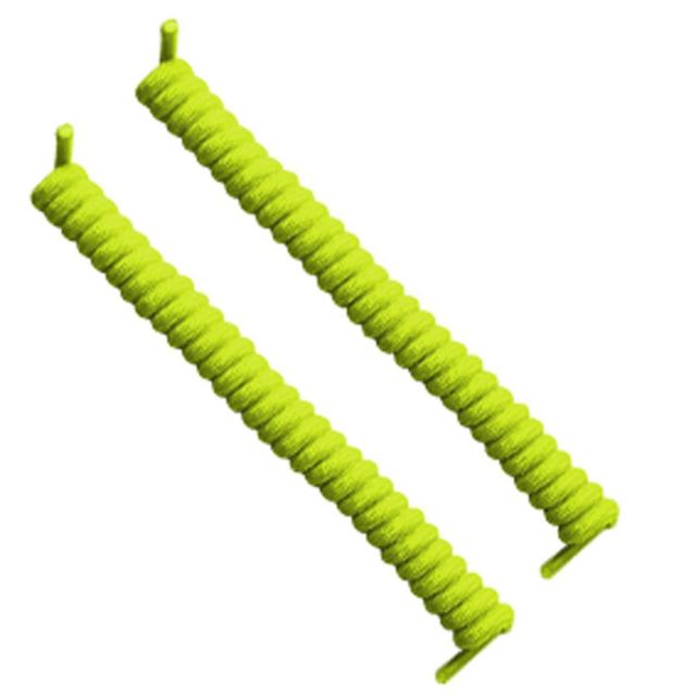 Neon Yellow Curly Shoelace