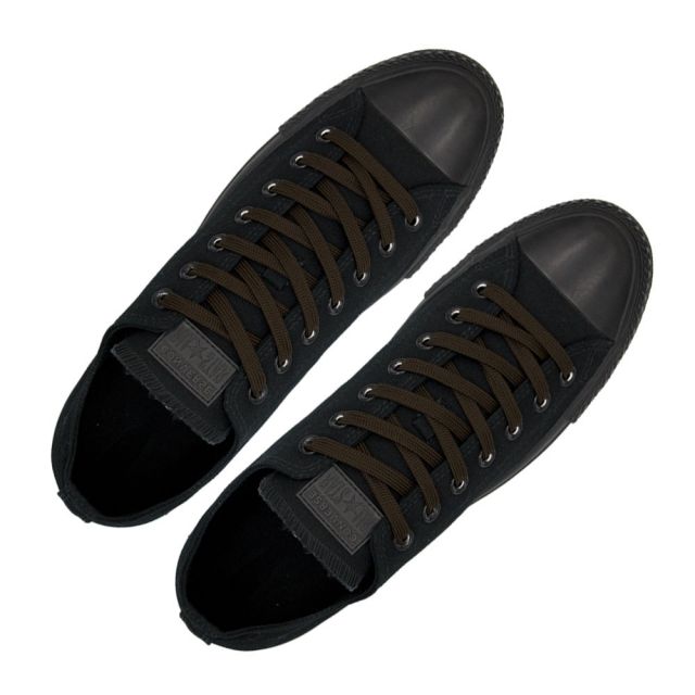 Polyester Shoelace Flat - Dark Brown Length 120cm Width 1cm