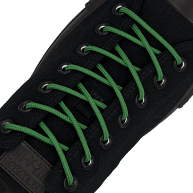 Polyester Shoelace Round - Dark Green Length 120cm Diameter Ø4mm