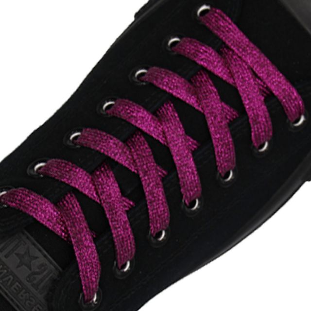  Glitter Shoelace - Dark Pink 50cm Length 10mm Width