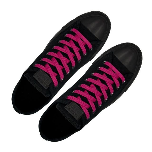 Polyester Shoelace Flat - Dark Pink Length 120cm Width 1cm
