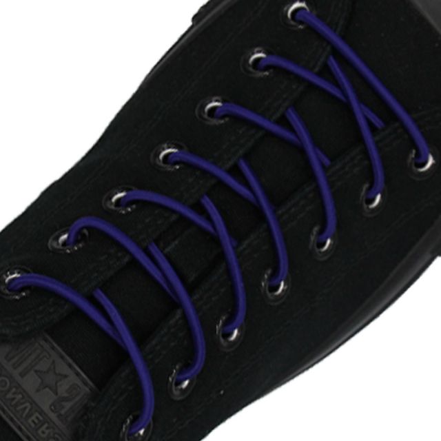 Bluish Violet Elastic Shoelace - 30cm Length 3mm Diameter