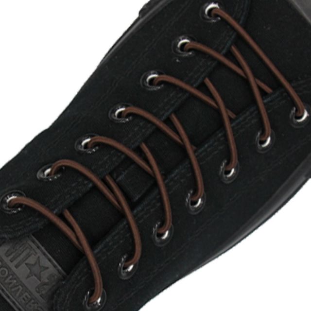Dark Brown Elastic Shoelace - 30cm Length 3mm Diameter