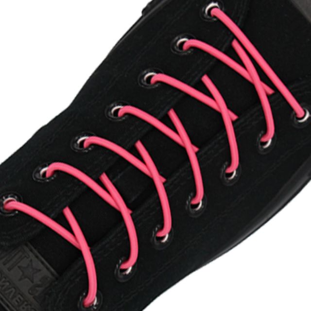 Hot Pink Elastic Shoelace - 30cm Length 3mm Diameter