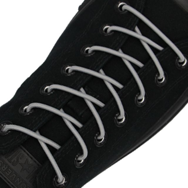 Light Grey Elastic Shoelace - 30cm Length 3mm Diameter