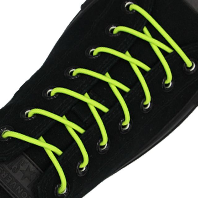 Neon Yellow Elastic Shoelace - 30cm Length 3mm Diameter