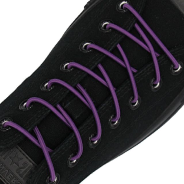 Purple Elastic Shoelace - 30cm Length 3mm Diameter