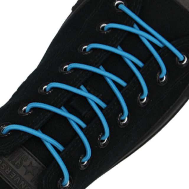 Vivid Blue Elastic Shoelace - 30cm Length 3mm Diameter