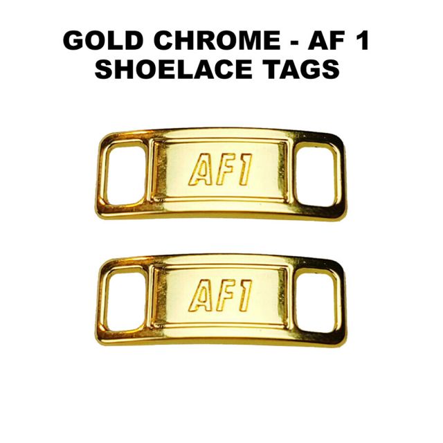 AF 1 Chrome Gold Shoelace Charm Buckle