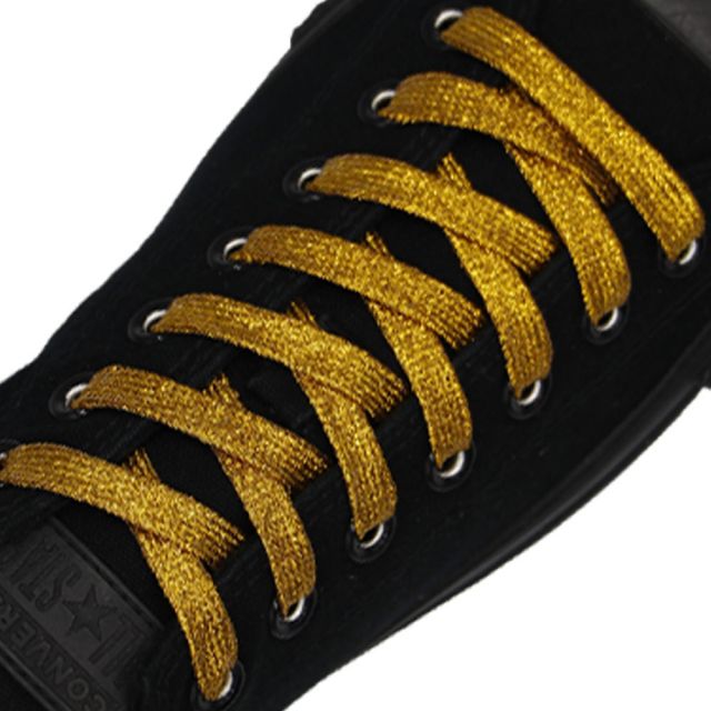 Glitter Shoelace - Gold 50cm Length 10mm Width