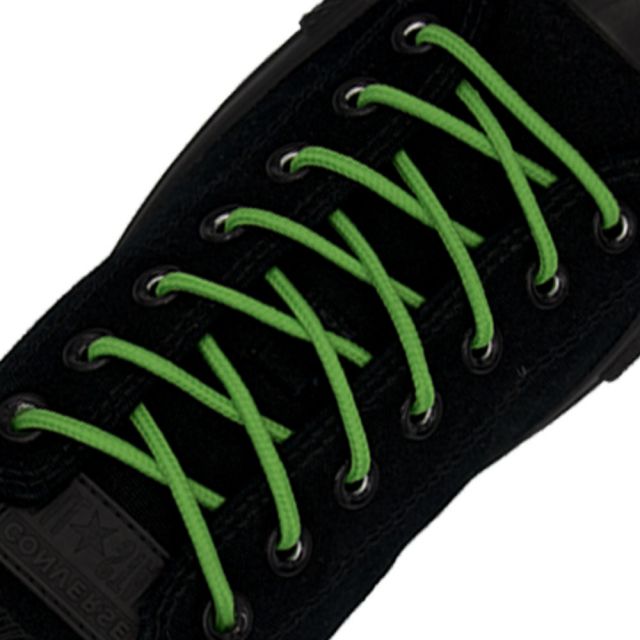 Polyester Shoelace Round - Green Length 80cm Diameter 4mm