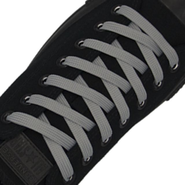 Sports Shoelace Flat - Grey Length 80cm Width 1cm