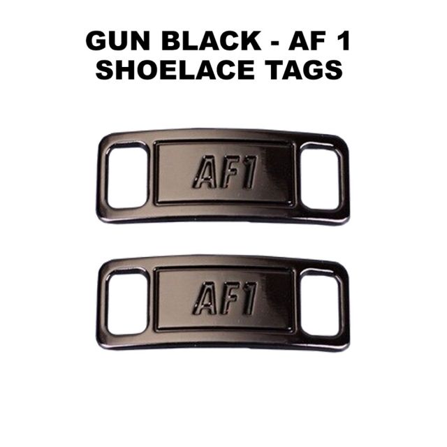 AF 1 Gun Black Shoelace Charm Buckle