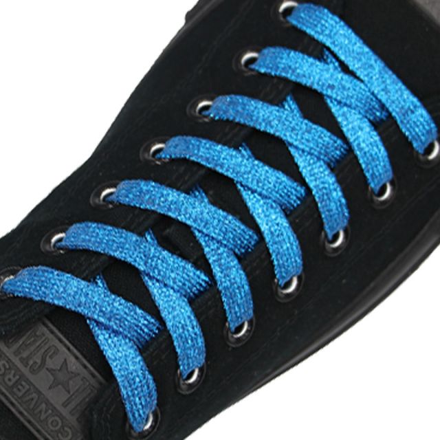 Glitter Shoelace - Light Blue 50cm Length 10mm Width