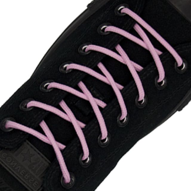 Polyester Shoelace Round - Light Pink Length 120cm Diameter Ø4mm