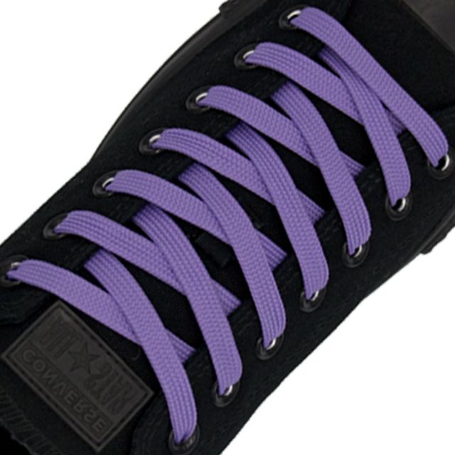 Polyester Shoelace Flat - Light Purple Length 80cm Width 1cm