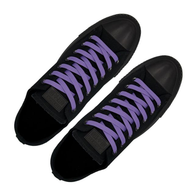 Polyester Shoelace Flat - Light Purple Length 120cm Width 1cm
