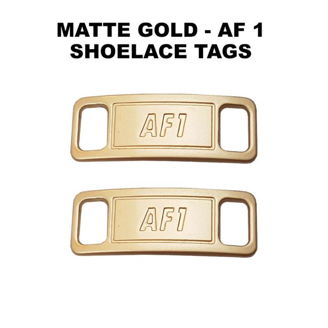 AF 1 Matte Gold Shoelace Charm Buckle