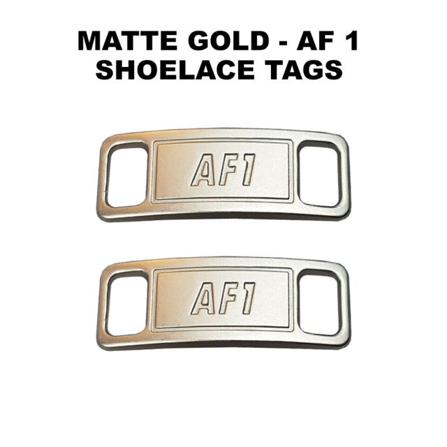 AF 1 Matte Silver Shoelace Charm Buckle