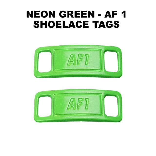 AF 1 Neon Green Shoelace Charm Buckle