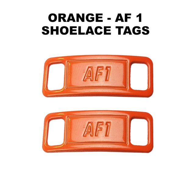 AF 1 Orange Shoelace Charm Buckle