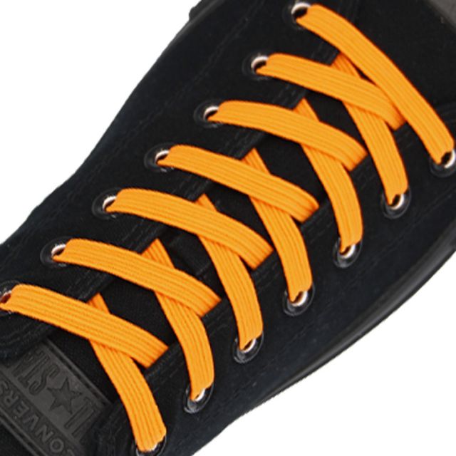 Orange Elastic Shoelace - 30cm Length 8mm Width