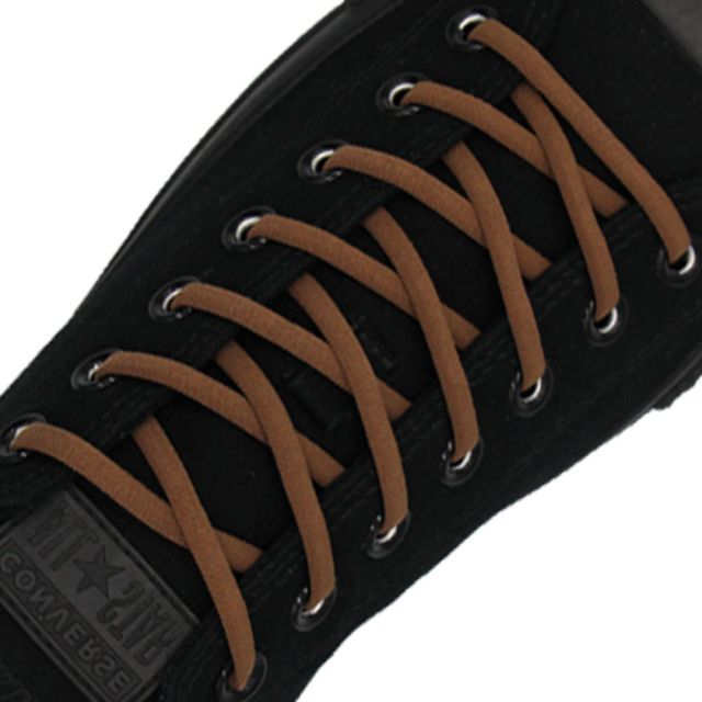 Brown Elastic Shoelace - 30cm Length 5mm Diameter