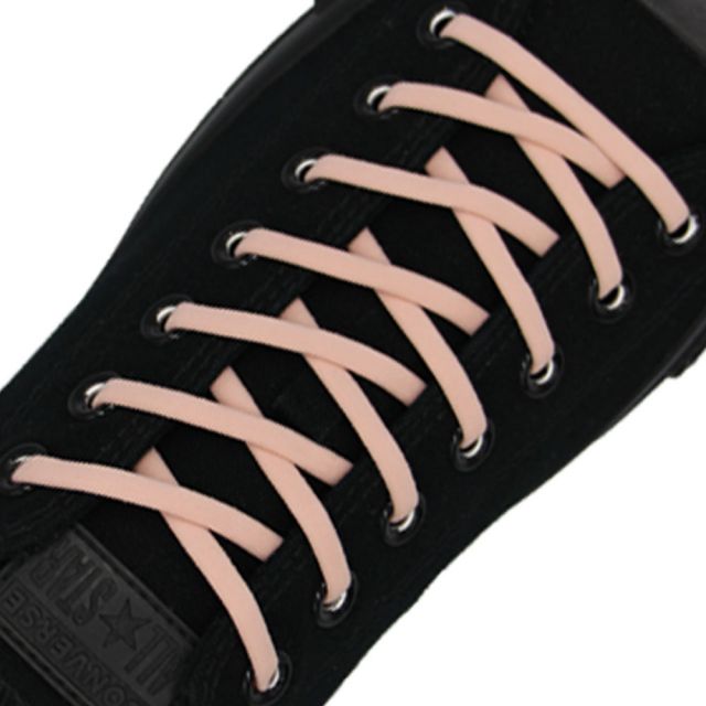Oval Elastic No Tie Shoelaces - Pink