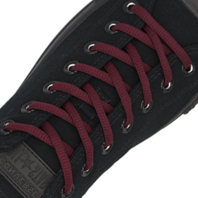 Oval Diameter Ø4mm | Dark Red | Length 100cm | Sports Shoelace