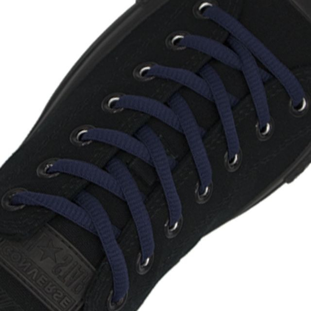 Oval Diameter Ø4mm | Navy Blue | Sports Shoelace