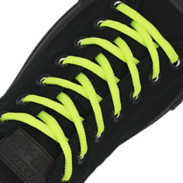 Oval Diameter Ø4mm | Neon Green | Sports Shoelace