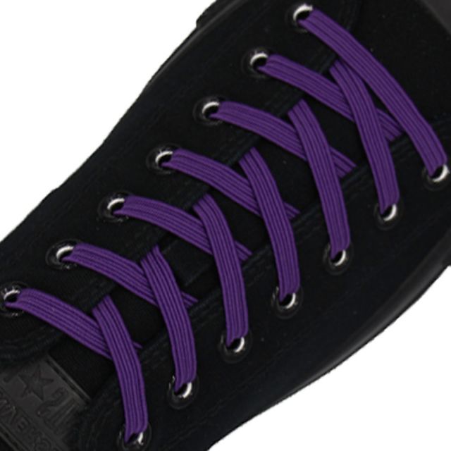 Purple Elastic Shoelace - 30cm Length 8mm Width
