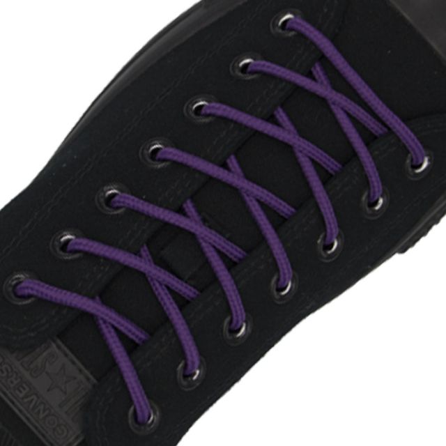Polyester Shoelace Round - Purple Length 80cm Diameter 4mm