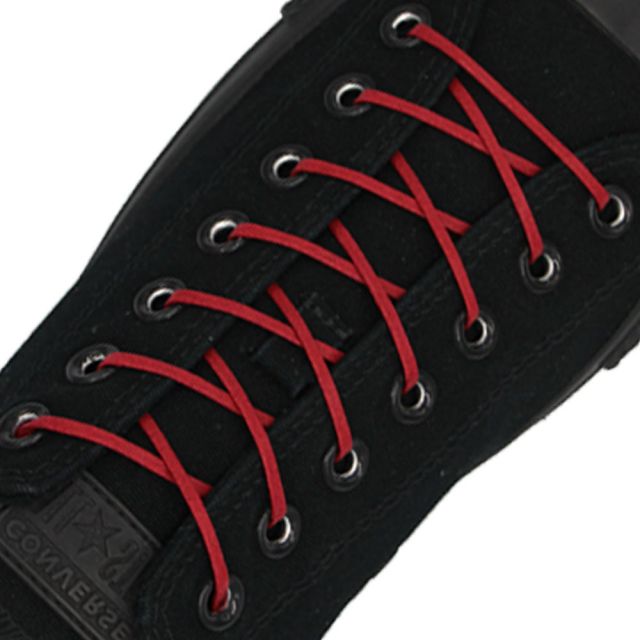 Length: 60cm | Width: 3mm | Flat Red Wax Shoelace