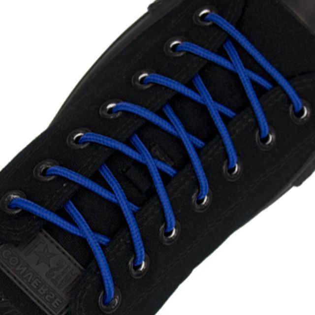 Polyester Shoelace Round - Royal Blue Length 120cm Diameter Ø4mm