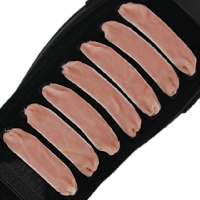 Velvet Ribbon Shoelaces - Light Pink L: 80cm W: 1.5cm oFashion