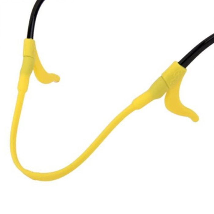 Kids Silicone Ear Hooks Head Band Strap Anti-Slip Grip Yellow