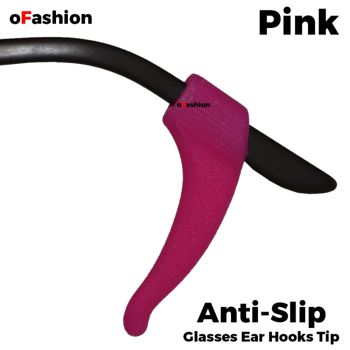 Eye Glasses Ear Hooks Anti-Slip Pink