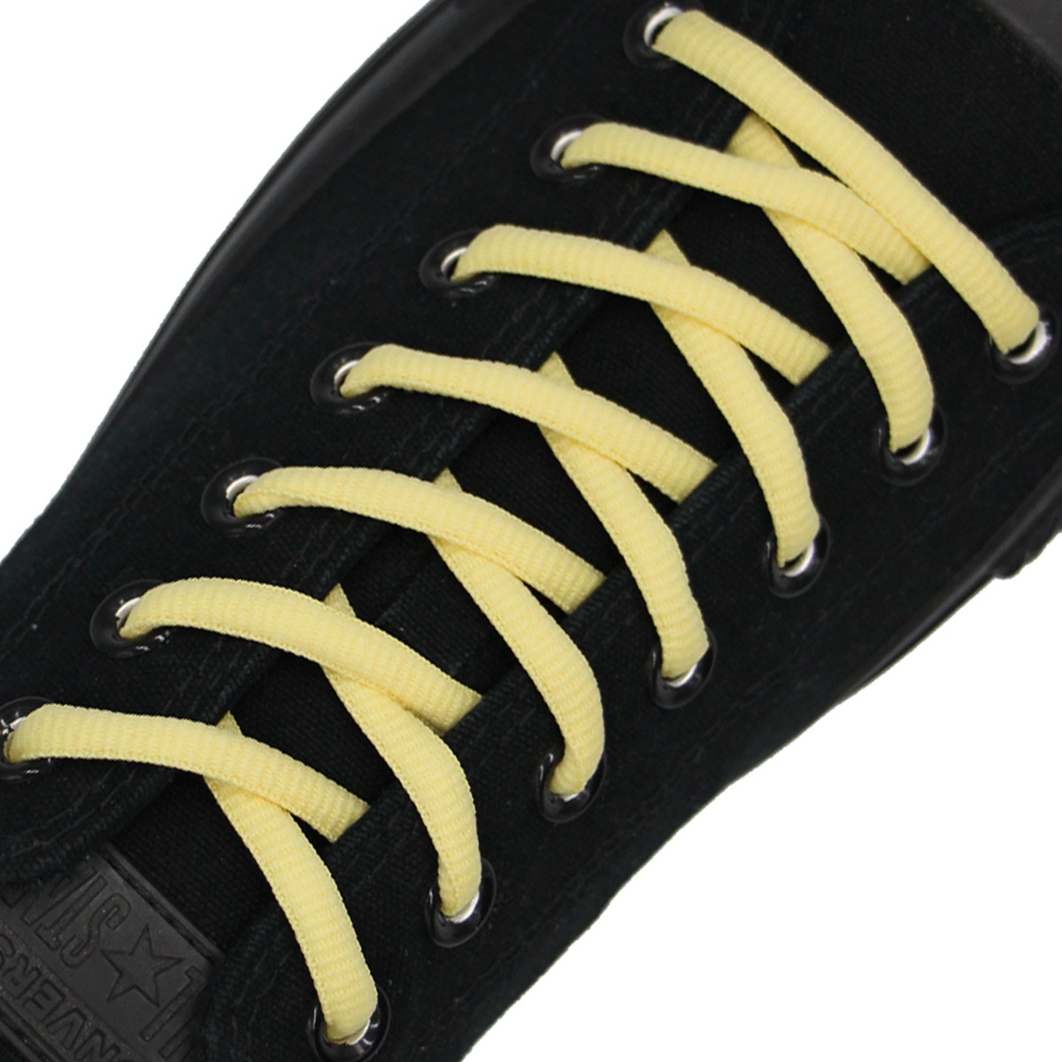 Pastel Yellow Oval Shoelace