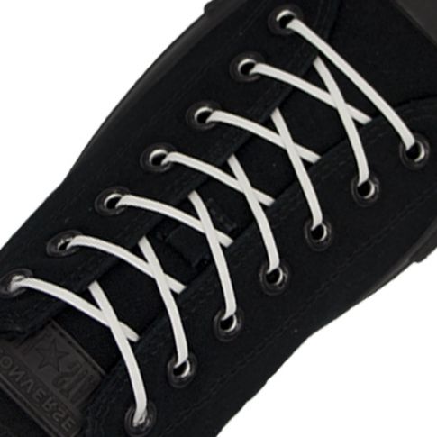 White Wax Shoelace - Flat 3mm