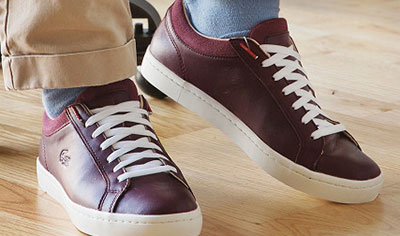 No tie shoelaces that you can lace the way you want them.