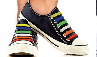 Silicone no tie shoelaces, great for everyday shoes