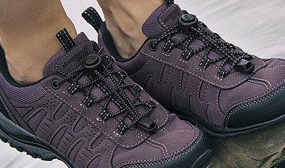 No tie shoelaces for active people